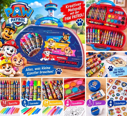 Pawpatrol malkoffer 51teilig - pawpatrol,
