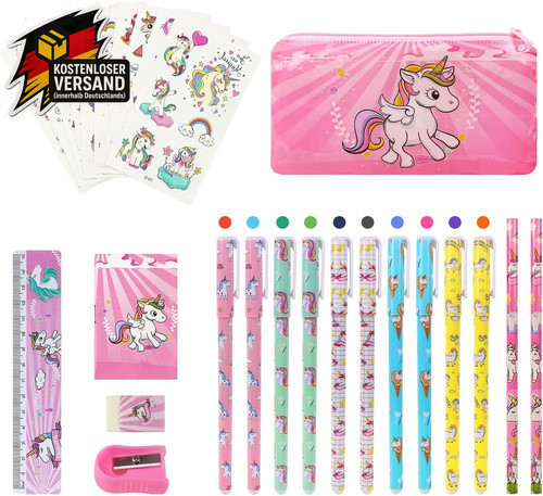 Einhorn schreibwaren set - einhorn, für