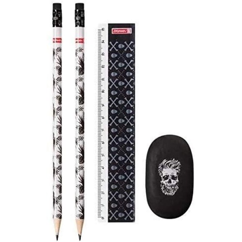 Brunnen schreibset rvs skull - schreibset,
