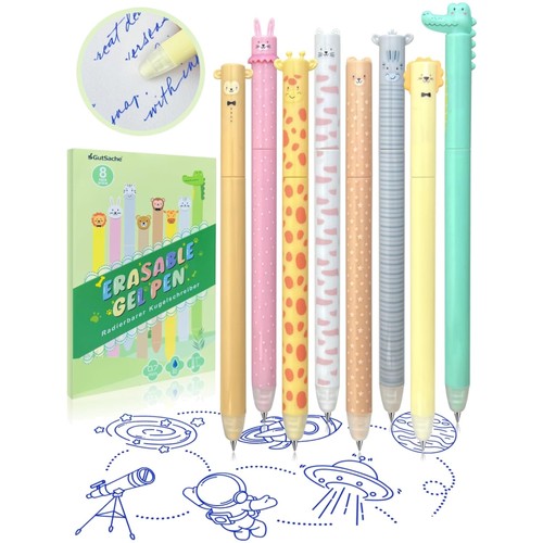 Radierbare gelstifte 8er set - radierbare,
