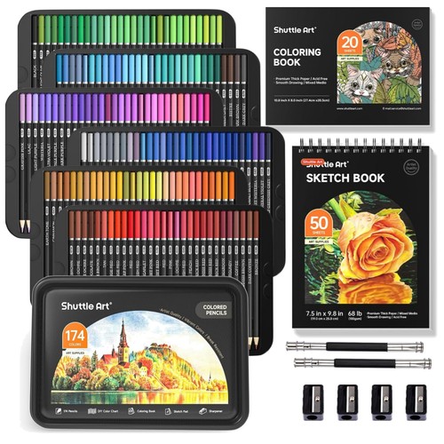 Buntstifte set 174 farben - buntstifte,